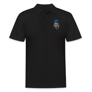 Jaguar aux yeux bleus : Mystical Wilderness - Polo Homme - noir - Devant - Kai (181cm)