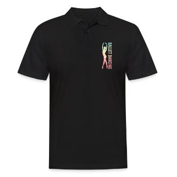 Balletttänzer - Männer Poloshirt - Schwarz - Vorne - Kai (181cm)