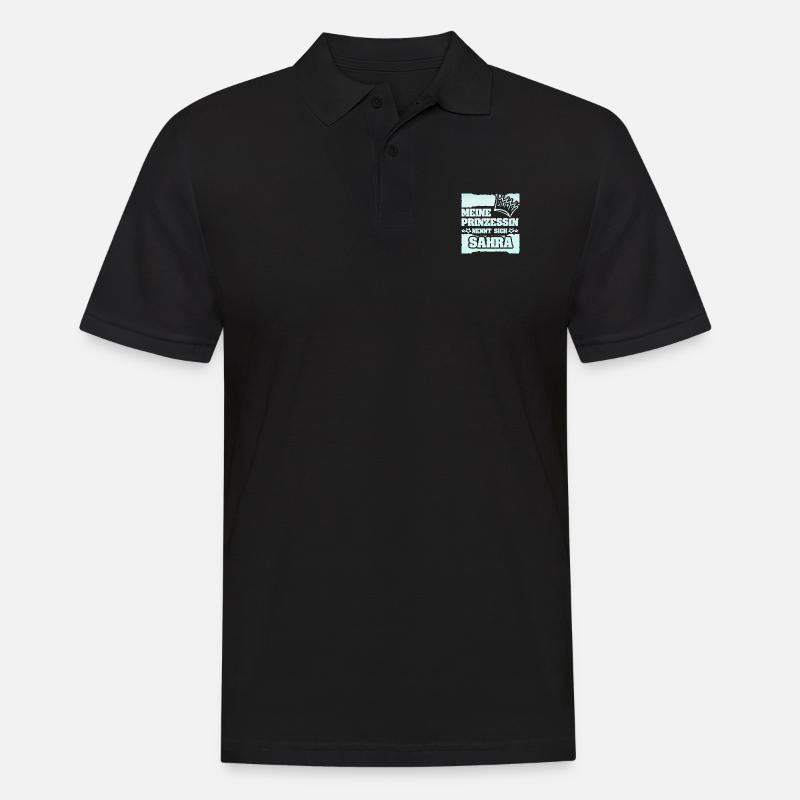 Sahra - Männer Poloshirt - Schwarz