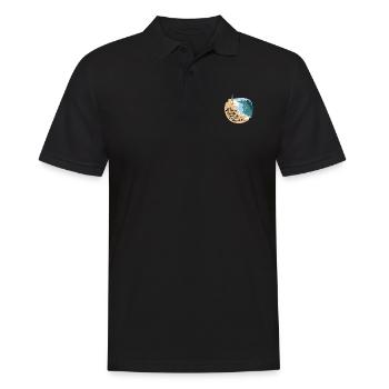 All through Christ Philippians 4:13 Strength - Men's Polo Shirt - black - Front - Kai (181cm)