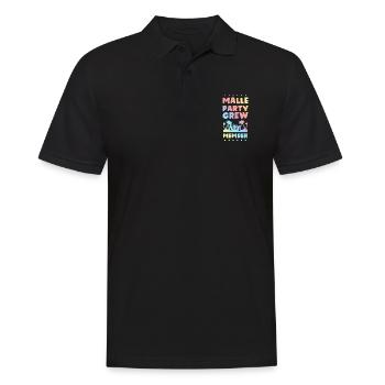 Malle Party Crew - Männer Poloshirt - Schwarz - Vorne - Kai (181cm)