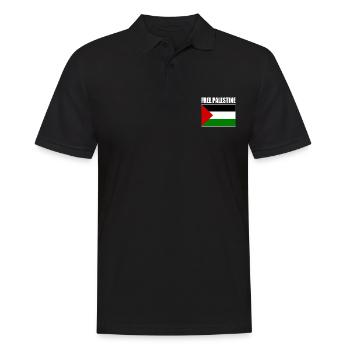 Free palestine - Men's Polo Shirt - black - Front - Kai (181cm)