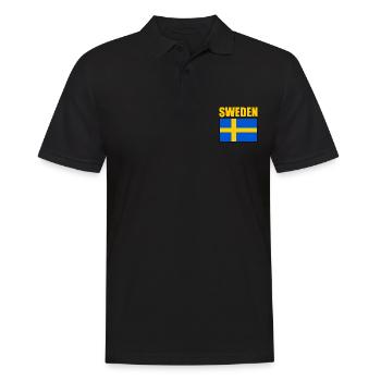 Suède - Polo Homme - noir - Devant - Kai (181cm)