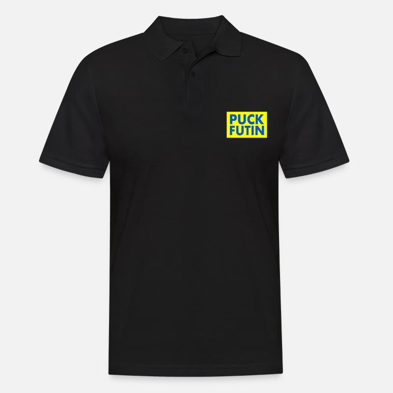 Fck ptn - Männer Poloshirt - Schwarz