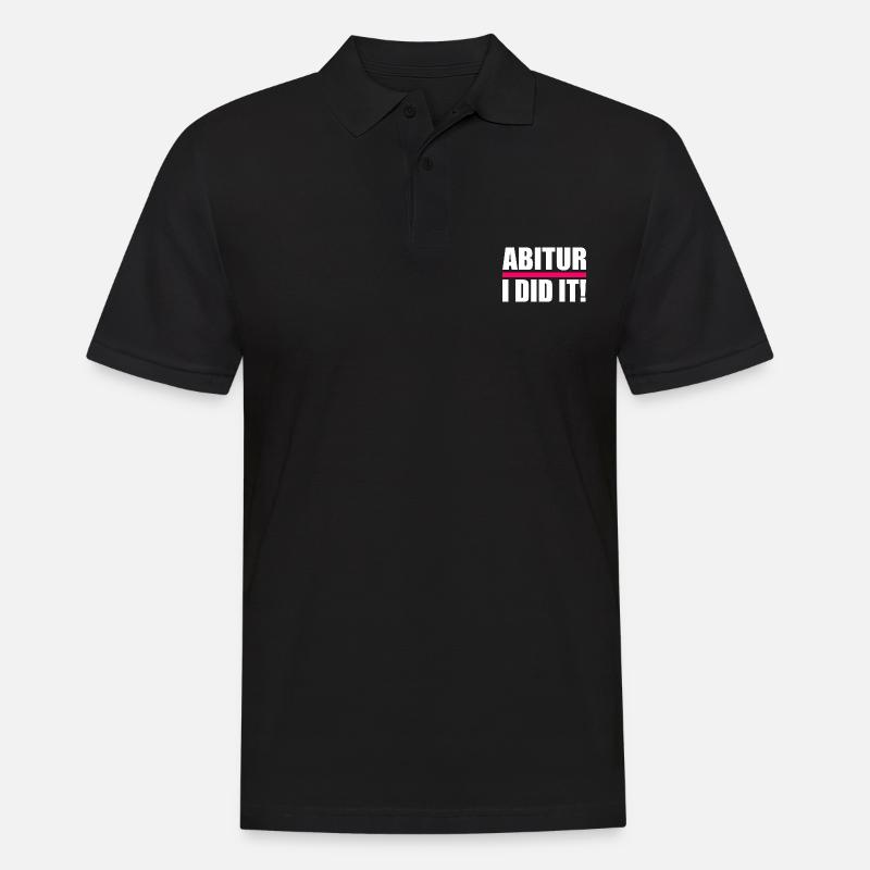 Abitur - Männer Poloshirt - Schwarz