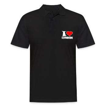Luxembourg - Men's Polo Shirt - black - Front - Kai (181cm)