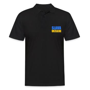 Slava ukraini - Polo Homme - noir - Devant - Kai (181cm)
