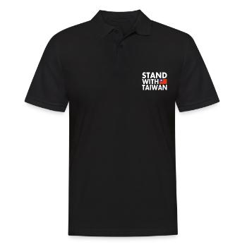 Stand with taiwan - Men's Polo Shirt - black - Front - Kai (181cm)