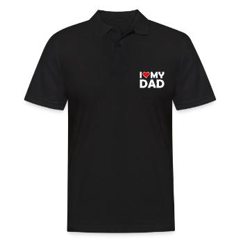 I love my dad - Polo Homme - noir - Devant - Kai (181cm)