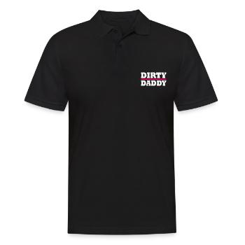 Dirty daddy - Männer Poloshirt - Schwarz - Vorne - Kai (181cm)