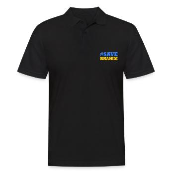 Save brahim - Männer Poloshirt - Schwarz - Vorne - Kai (181cm)