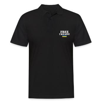 Free ukraine - Polo Homme - noir - Devant - Kai (181cm)