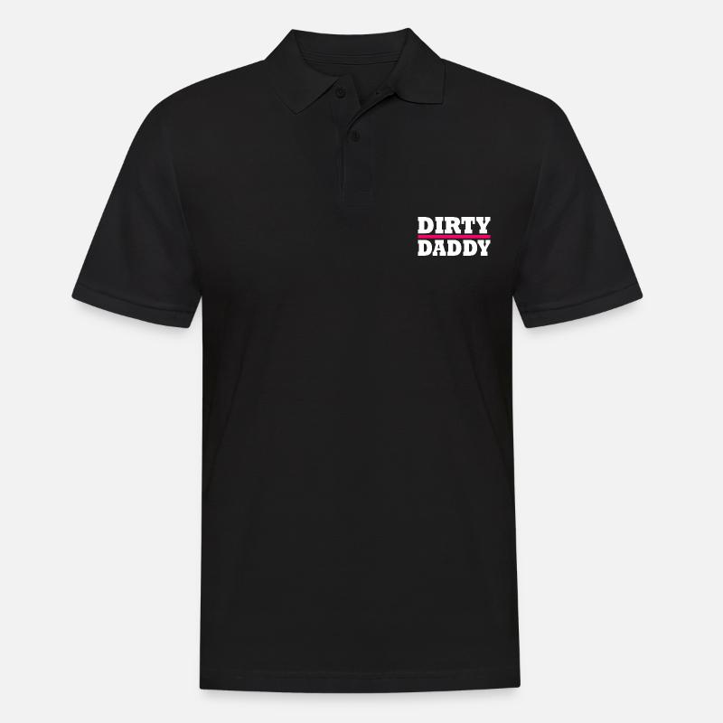 Dirty daddy - Männer Poloshirt - Schwarz