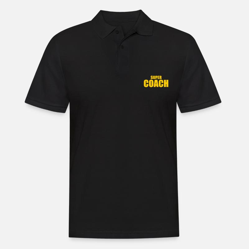 Coach - Männer Poloshirt - Schwarz