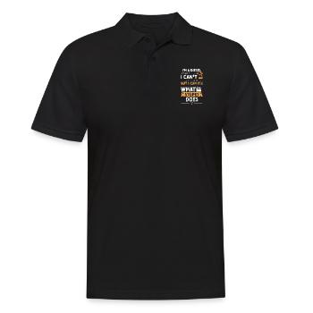 Je suis un mécanicien diesel que je ne peux pas ficher... - Polo Homme - noir - Devant - Kai (181cm)