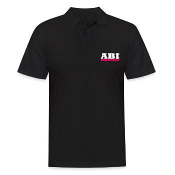Abi - Motiv zum personalisieren - Männer Poloshirt - Schwarz - Vorne - Kai (181cm)