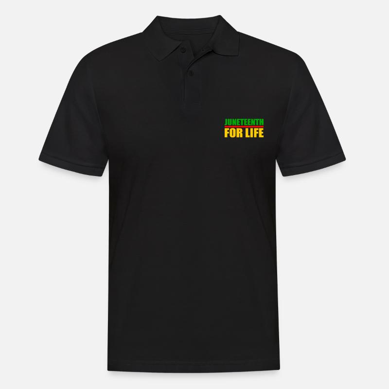 juneteenth - Polo Homme - noir