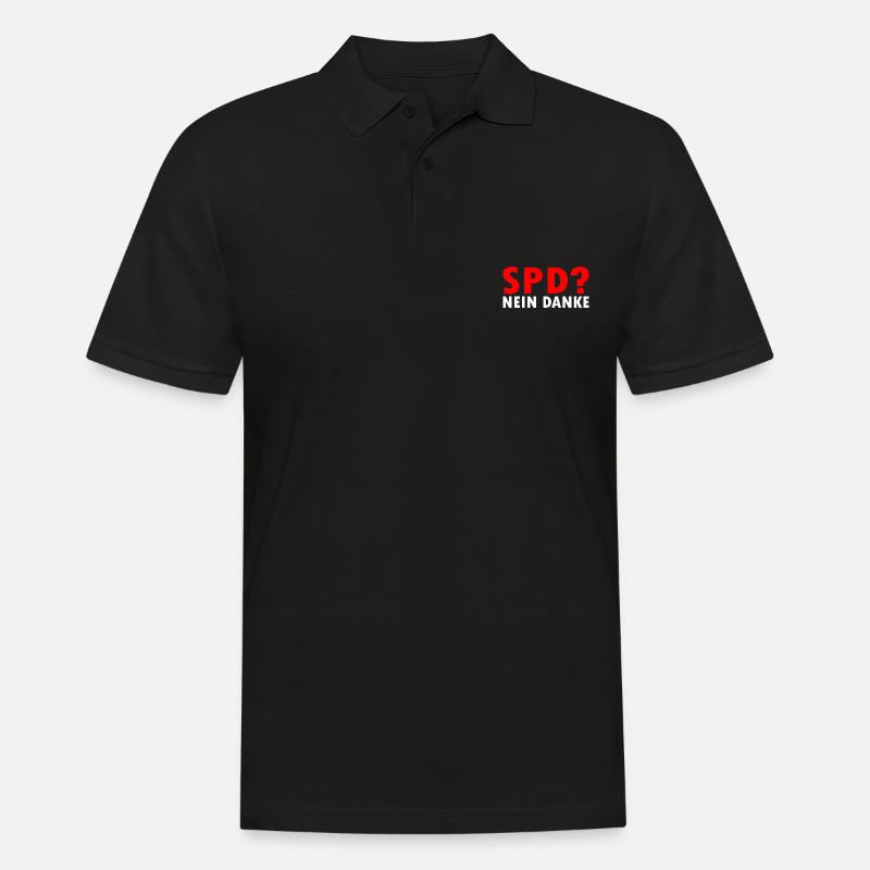 Spd - Männer Poloshirt - Schwarz