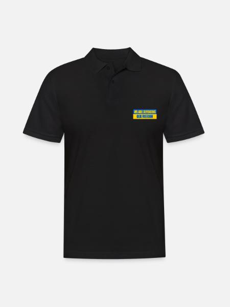 We are defending our freedom - Men's Polo Shirt - black