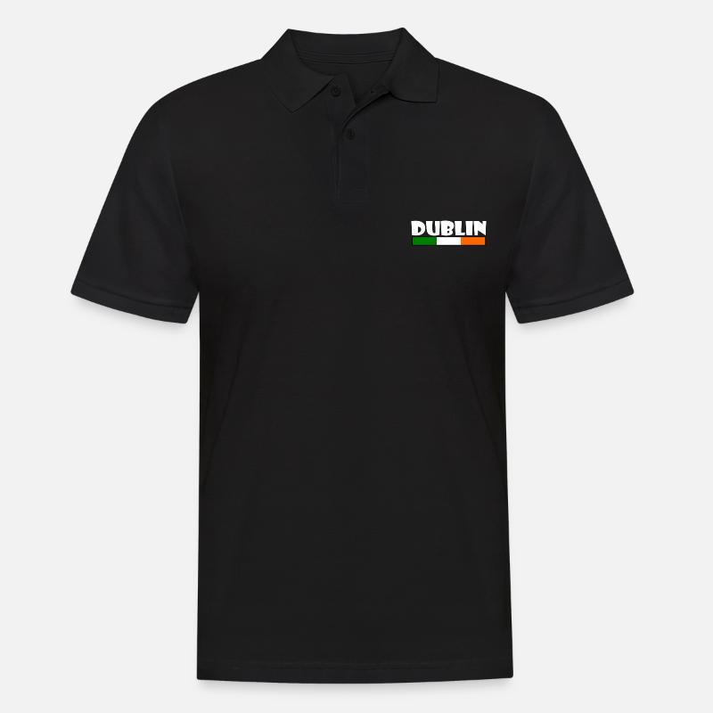 Dublin - Männer Poloshirt - Schwarz