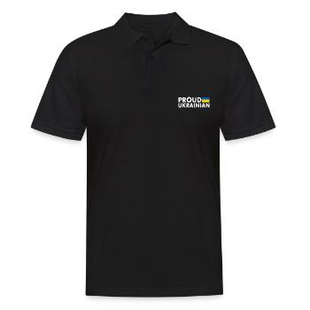 Proud ukrainian - Polo Homme - noir - Devant - Kai (181cm)
