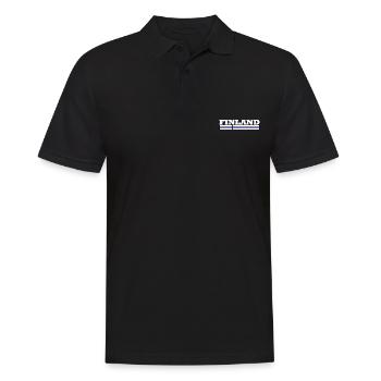 Drapeau de la Finlande - Polo Homme - noir - Devant - Kai (181cm)