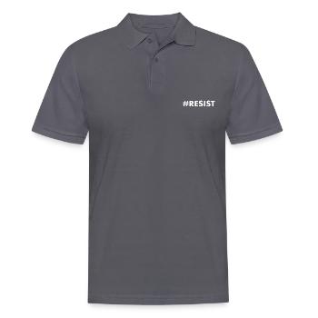 Resist - Men's Polo Shirt - charcoal grey - Front - Nico (186cm)