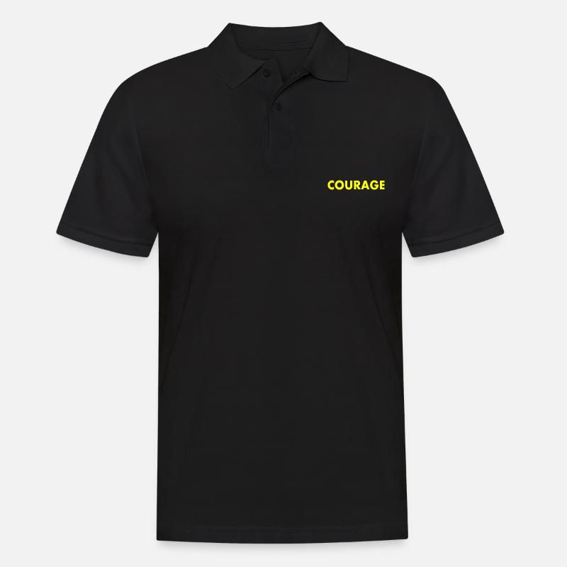 Courage - Men's Polo Shirt - black