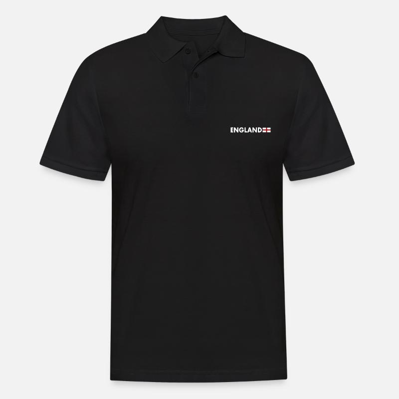 England - Männer Poloshirt - Schwarz