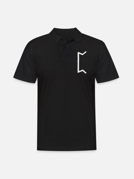 Futhark Runic Alphabet Perth - Men's Polo Shirt - black