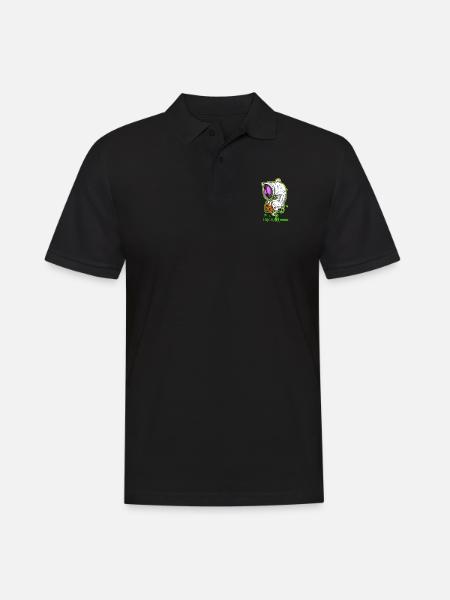 Monstre fantôme d'halloween - Polo Homme - noir