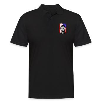 Abraham Lincoln USA - Men's Polo Shirt - black - Front - Kai (181cm)