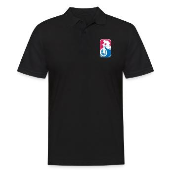 Mountainbike Downhill Fahrrad mtb logo Geschenk - Männer Poloshirt - Schwarz - Vorne - Kai (181cm)