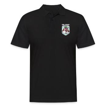 Ernährung Vegan Rettich Gesund Salat Veganer - Männer Poloshirt - Schwarz - Vorne - Kai (181cm)
