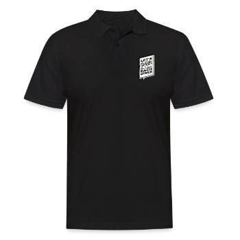 bday disarmament 1960s peace movement bird happy - Männer Poloshirt - Schwarz - Vorne - Kai (181cm)