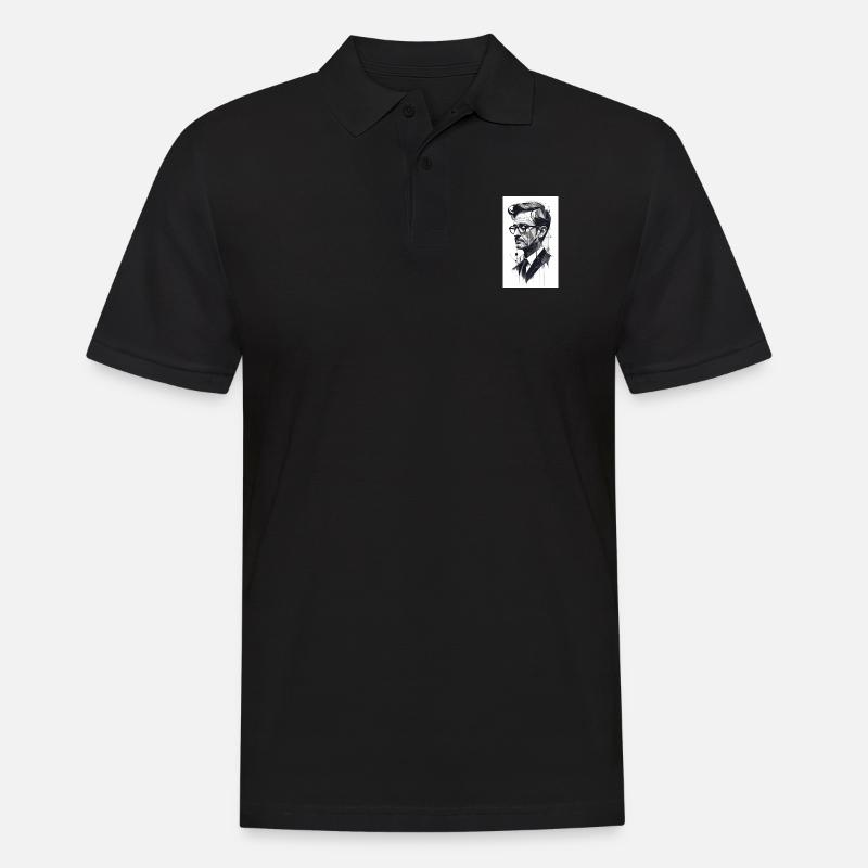 Abstrakter Profi - Männer Poloshirt - Schwarz