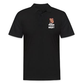 Ours Habitant de la forêt Ours brun Ours noir - Polo Homme - noir - Devant - Kai (181cm)