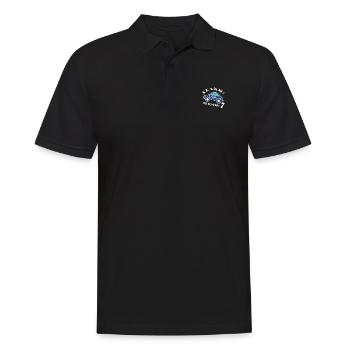 Alarm ich bin schon 7 Polizei - Männer Poloshirt - Schwarz - Vorne - Kai (181cm)