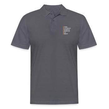 Werner Name Geschenk - Männer Poloshirt - Anthrazit - Vorne - Nico (186cm)