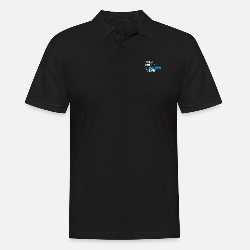 Hammerwerfen - Männer Poloshirt - Schwarz