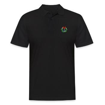 Perfektes lustiges niedliches Elster Vogel Design - Männer Poloshirt - Schwarz - Vorne - Kai (181cm)