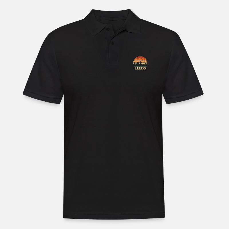 Leeds - Männer Poloshirt - Schwarz