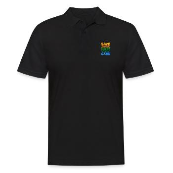 Recycling - Men's Polo Shirt - black - Front - Kai (181cm)