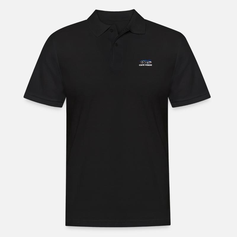 Cape Verde - Männer Poloshirt - Schwarz