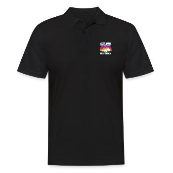 Offizielles Schlafshirt Von Friedrich - Männer Poloshirt - Schwarz - Vorne - Kai (181cm)