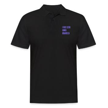 I red scho oiwei boarisch - Polo Homme - noir - Devant - Kai (181cm)