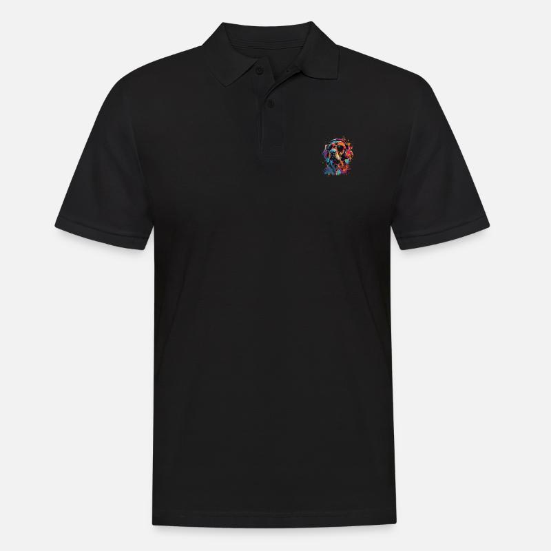 Beagle - Männer Poloshirt - Schwarz