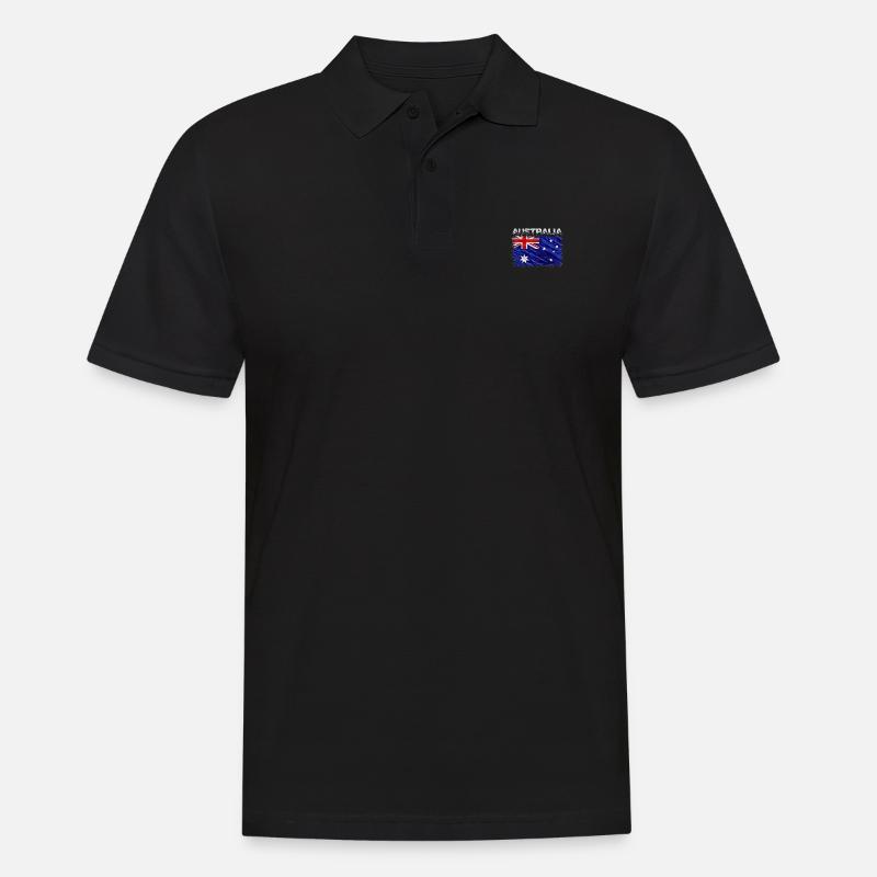 Australien - Männer Poloshirt - Schwarz