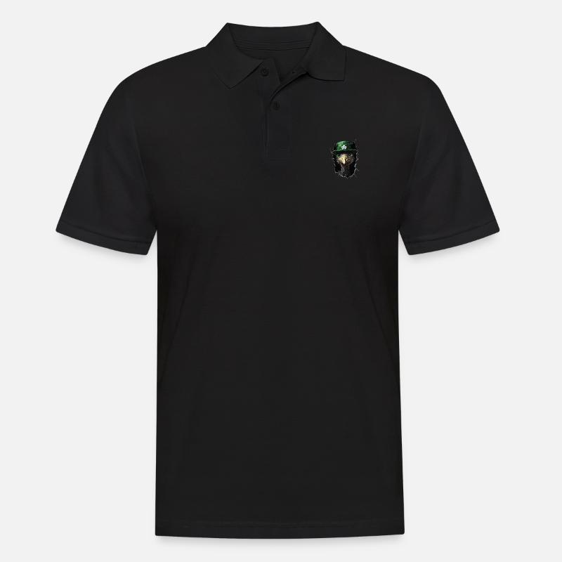 St. Patrick's Emu - Männer Poloshirt - Schwarz