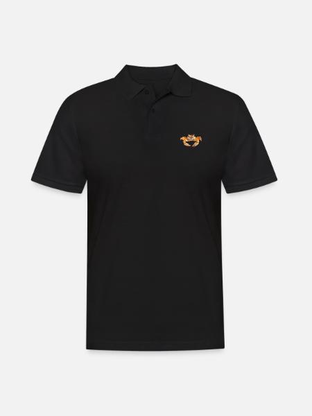 Krabbe - Männer Poloshirt - Schwarz